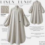 Tunique longue en lin « LINEN TUNIC » - OUMMI BASICS