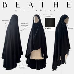 Khimar à fentes « BREATHE » - OUMMI BASICS