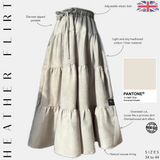 Jupe longue froncée « HEATHER FLIRT » - OUMMI BASICS