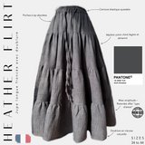 Jupe longue froncée « HEATHER FLIRT » - OUMMI BASICS