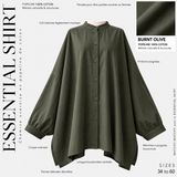 Chemise oversize en coton « ESSENTIAL SHIRT » - OUMMI BASICS