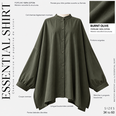 Chemise oversize en coton « ESSENTIAL SHIRT » - OUMMI BASICS