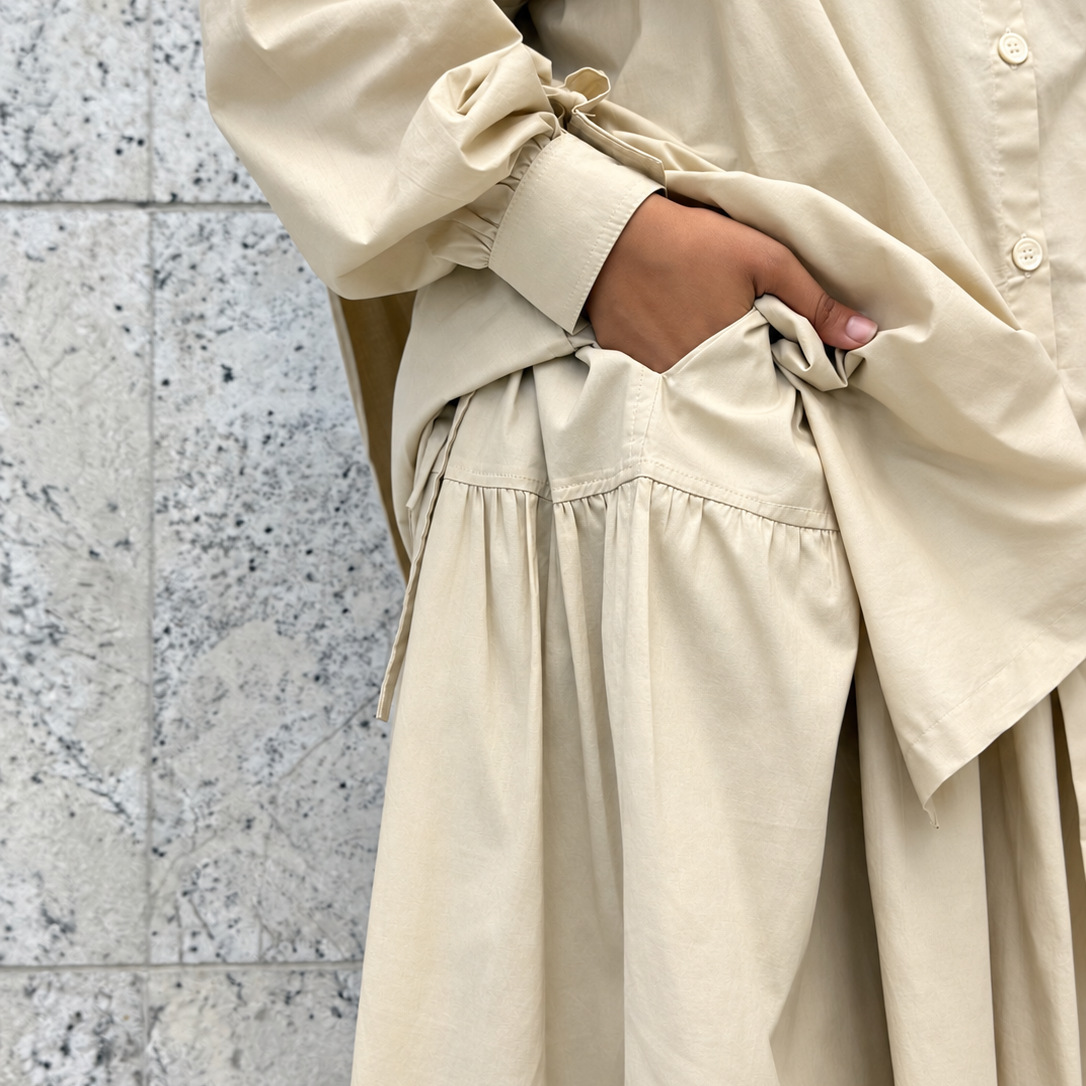 Chemisier oversize 100% Coton "CLAUDINE BREEZE BLOUSE" - OUMMI BASICS