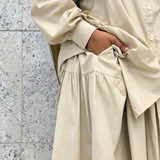 Maxi jupe en coton ajustable « ESSENTIAL SKIRT » - OUMMI BASICS