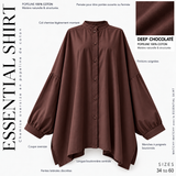 Chemise oversize en coton « ESSENTIAL SHIRT » - OUMMI BASICS