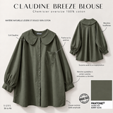 Chemisier oversize 100% Coton "CLAUDINE BREEZE BLOUSE" - OUMMI BASICS