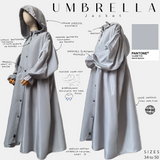 Übergroße Windjacke mit gerüschtem Detail „UMBRELLA JACKET“ – OUMMI BASICS