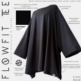 T-shirt oversize à fentes « FLOWFIT TEE » - OUMMI BASICS