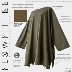 T-shirt oversize à fentes « FLOWFIT TEE » - OUMMI BASICS