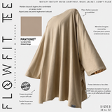 T-shirt oversize à fentes « FLOWFIT TEE » - OUMMI BASICS