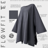T-shirt oversize à fentes « FLOWFIT TEE » - OUMMI BASICS
