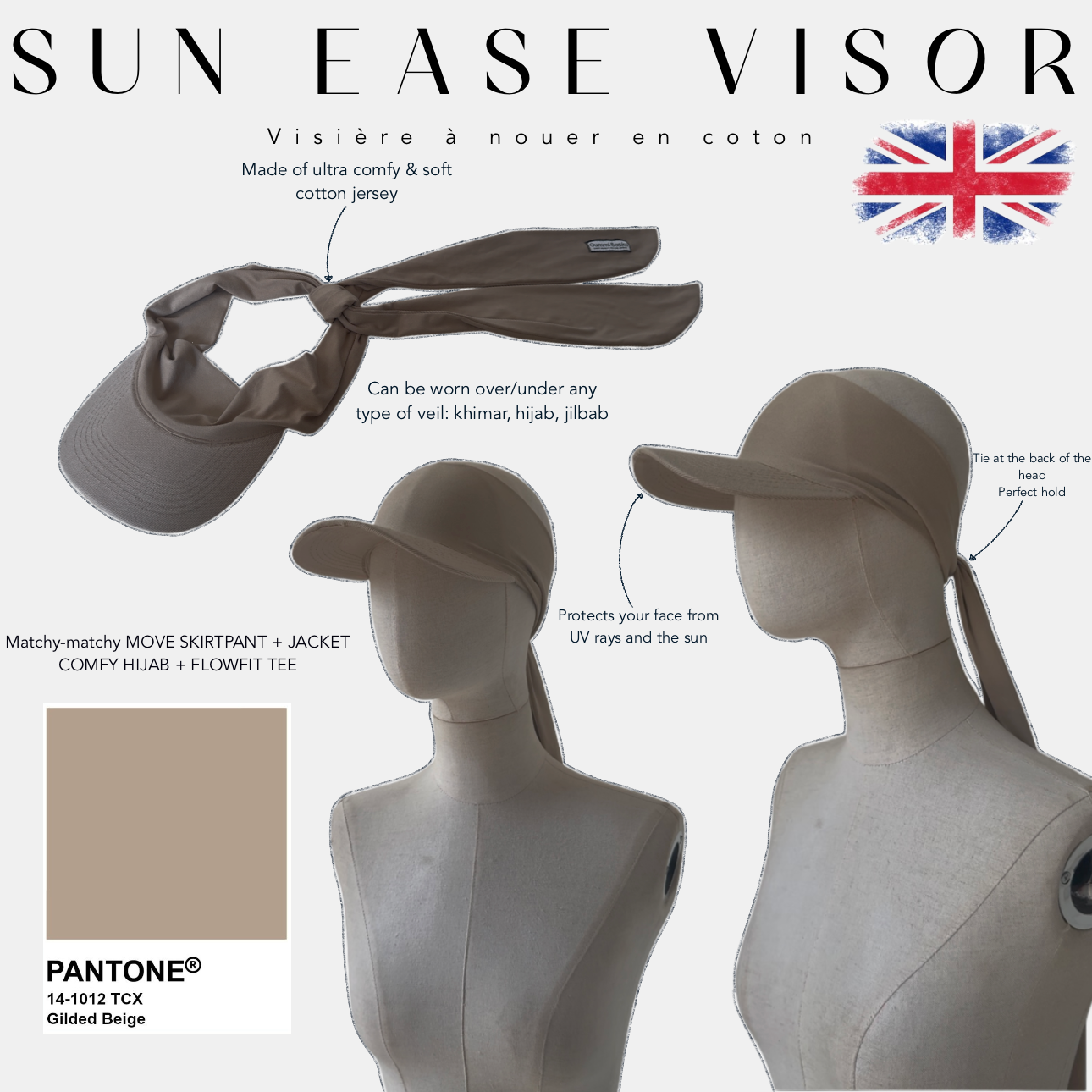 Visière à nouer « SUN EASE VISOR » - OUMMI BASICS
