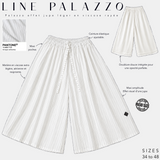 Palazzo léger en viscose rayée « LINE PALAZZO » - OUMMI BASICS