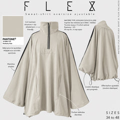 Sudadera oversize ajustable « FLEX SWEAT-SHIRT » - OUMMI BASICS