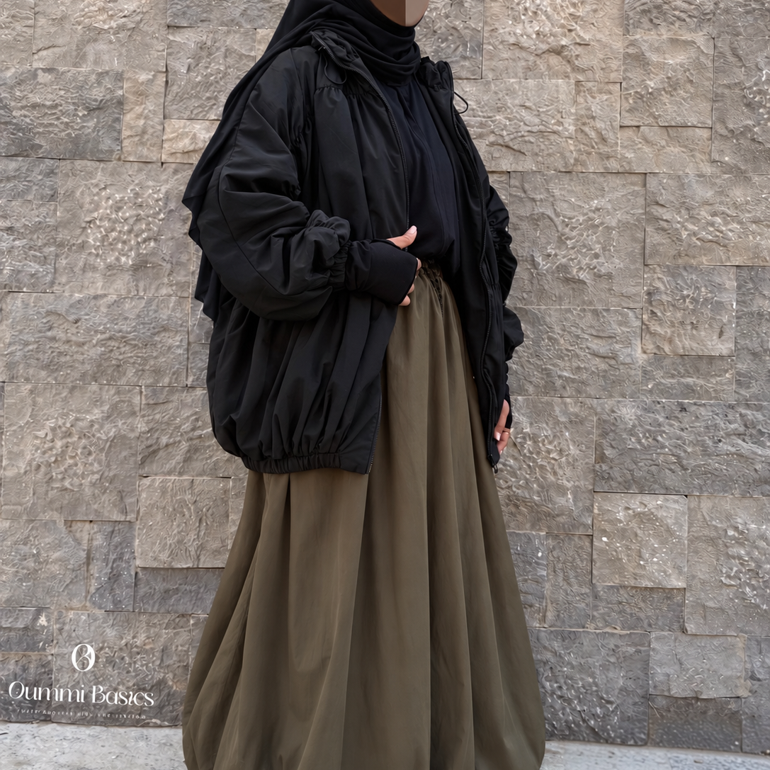 Oversized Bubble Maxi Skirt - OUMMI BASICS
