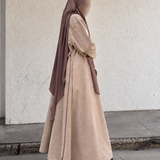Manteau long en suédine « SOFT SUEDE COAT » - OUMMI BASICS