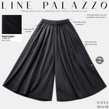 Palazzo léger en viscose rayée « LINE PALAZZO » - OUMMI BASICS