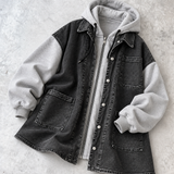 Oversized bi-material jacket "HYBRID JACKET" - DAILY DRESS