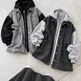 Oversized bi-material jacket "HYBRID JACKET" - DAILY DRESS
