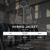 Veste oversize bi-matière "HYBRID JACKET" - OUMMI BASICS