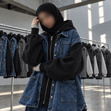 Veste oversize bi-matière "HYBRID JACKET" - OUMMI BASICS