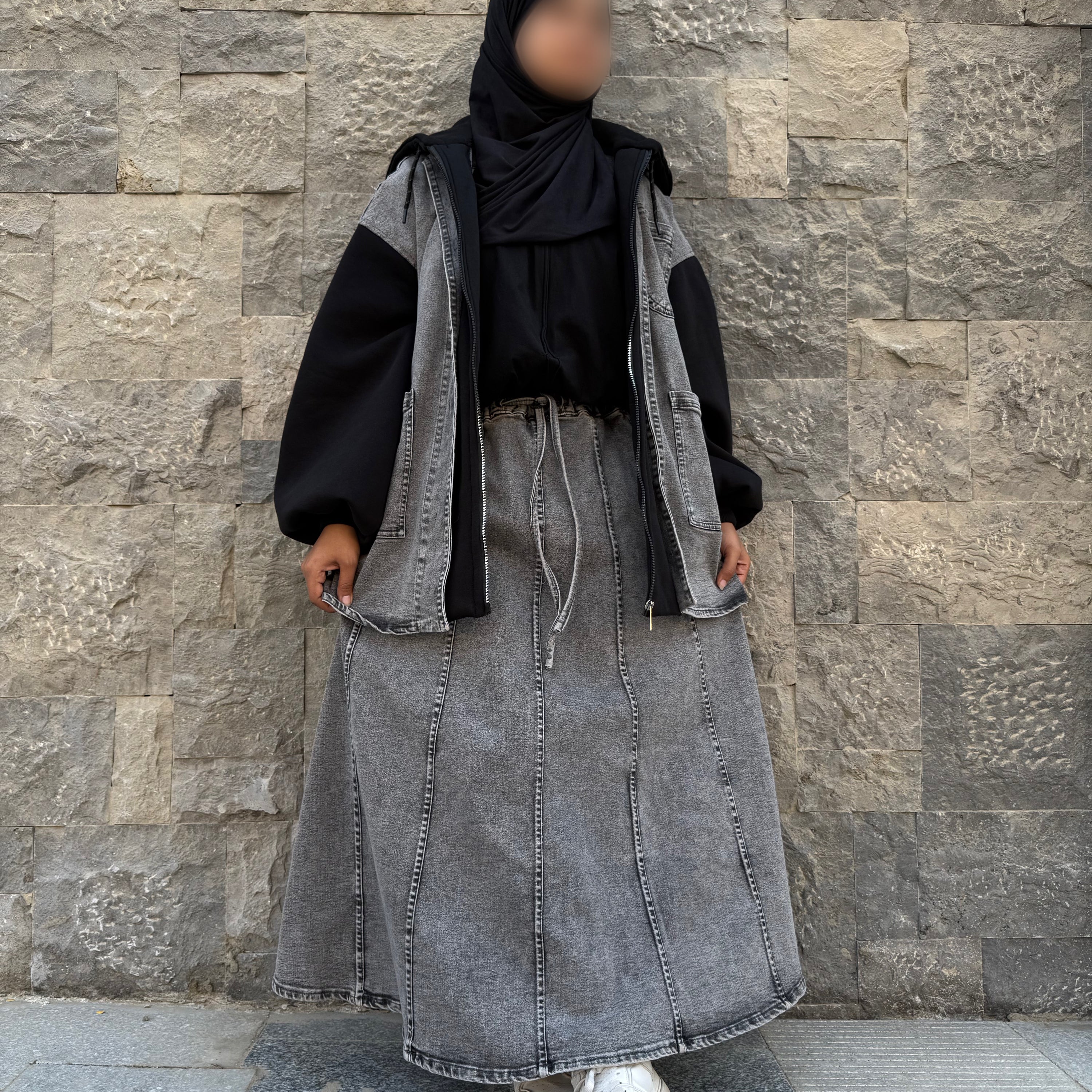 Jupe en jean oversize « URBANISTA DENIM SKIRT » - OUMMI BASICS