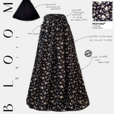 Jupe longue fleurie "BLOOM SKIRT" - OUMMI BASICS