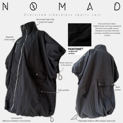 Veste oversize sans manches « NOMAD JACKET » - OUMMI BASICS