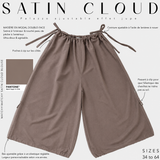 Palazzo effet jupe intérieur satin « SATIN CLOUD PALAZZO » - OUMMI BASICS