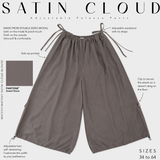 Palazzo effet jupe intérieur satin « SATIN CLOUD PALAZZO » - OUMMI BASICS