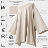 T-shirt oversize à fentes « FLOWFIT TEE » - OUMMI BASICS