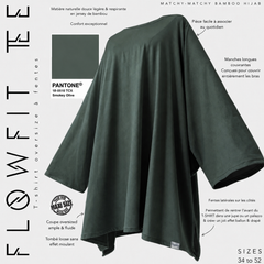 T-shirt oversize à fentes « FLOWFIT TEE » - OUMMI BASICS