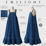 Robe salopette en jean longue « TWILIGHT OVERALLS » - OUMMI BASICS
