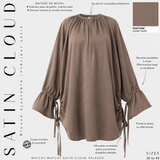 Blouse ajustable féminine « SATIN CLOUD BLOUSE » - OUMMI BASICS