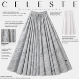 Maxi jupe texturée effet marbre « CÉLESTE SKIRT » - OUMMI BASICS