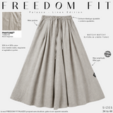 Pantalon palazzo femme en lin "FREEDOM FIT" - OUMMI BASICS