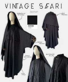 Veste oversize "VINTAGE SAFARI JACKET" - OUMMI BASICS