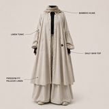 Tunique longue en lin « LINEN TUNIC » - OUMMI BASICS