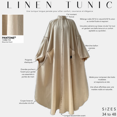 Tunique longue en lin « LINEN TUNIC » - OUMMI BASICS
