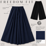 Pantalon palazzo femme en lin "FREEDOM FIT" - OUMMI BASICS