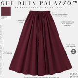 Palazzo oversize en coton effet jupe « OFF DUTY » - OUMMI BASICS