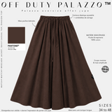 Palazzo oversize en coton effet jupe « OFF DUTY » - OUMMI BASICS