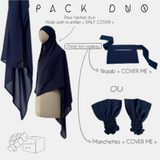 Pack duo Hijab prêt-à-enfiler "DAILY COVER" - DAILY DRESS