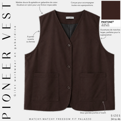 Gabardine workwear vest « PIONEER VEST » - OUMMI BASICS
