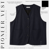 Gilet workwear en gabardine « PIONEER VEST » - OUMMI BASICS