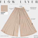 Pantaloni palazzo oversize regolabili « FLOW LAYER » - OUMMI BASICS