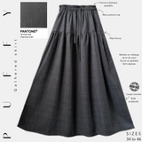 Jupe bouffante froncée "PUFFY GATHERED SKIRT" - OUMMI BASICS