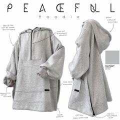 Sweat oversize à capuche "PEACEFULL HOODIE" - DAILY DRESS