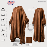 Loose-fitting, crossover tunic "LAYERED TUNIC" - OUMMI BASICS