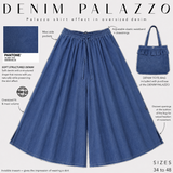 Palazzo effet jupe en jean « DENIM PALAZZO » - OUMMI BASICS